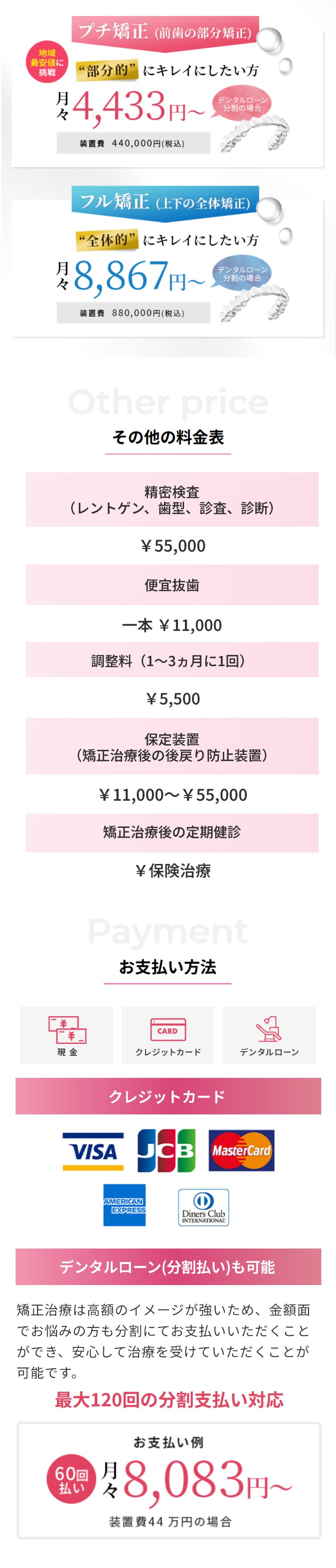 地域最安値に挑戦 - プライス | 新美歯科